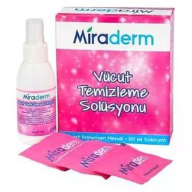 Miraderm 20 Yaprak Vücut Temizleme Losyonu + 100 ml Solüsyon