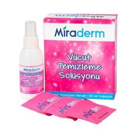 Miraderm 20 Yaprak Vücut Temizleme Losyonu + 100 ml Solüsyon