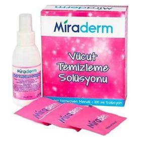 Miraderm 20 Yaprak Vücut Temizleme Losyonu + 100 ml Solüsyon