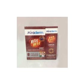 Miraderm Bit Bit Sprey 100 ml+150 ml Tea Tree Oil Şamuan + Metal Tarak Hediye