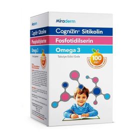 Miraderm Cognizin Sitikolin Fosfotidilserin Omega 3 100 ml Şurup
