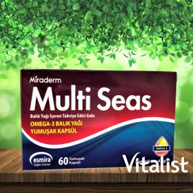 Miraderm Multi Seas Omega-3 60 Kapsül Balık Yağı