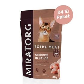 Miratorg Adult Gravy Tavuk Etli 24x80 gr Yaş Kedi Maması