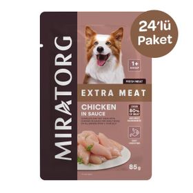 Miratorg Adult Gravy Tavuk Etli 24x85 gr Köpek Yaş Maması