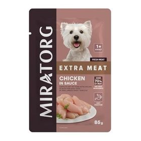 Miratorg Adult Mini Gravy Tavuk Etli 24x85 gr Küçük Irk Köpek Yaş Maması