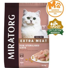 Miratorg Extra Meat Sterilised Tavuk Etli 2.1 kg Kısırlaştırılmış Kedi Maması
