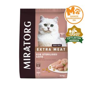 Miratorg Extra Meat Sterilised Tavuk Etli 2.1 kg Kısırlaştırılmış Kedi Maması