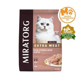 Miratorg Extra Meat Sterilised Tavuk Etli 2.1 kg Kısırlaştırılmış Kedi Maması