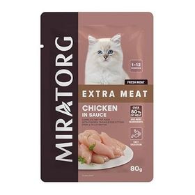 Miratorg Kitten Gravy Tavuk Etli 24x80 gr Yavru Kedi Yaş Maması