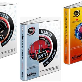 Miray 2 Kitap 2023 Ayt Fizik + Biyoloji Soru Bankası Seti
