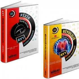 Miray 2 Kitap 2023 Ayt Fizik + Biyoloji Soru Bankası Seti