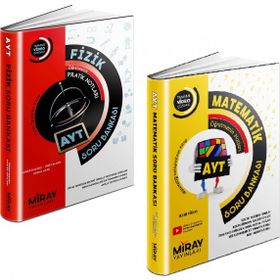 Miray 2 Kitap 2023 Ayt Matematik + Fizik Soru Bankası Seti