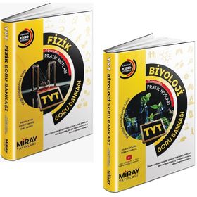Miray 2 Kitap 2023 Tyt Fizik + Biyoloji Soru Bankası Seti