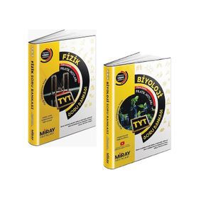Miray 2 Kitap 2023 Tyt Fizik + Biyoloji Soru Bankası Seti