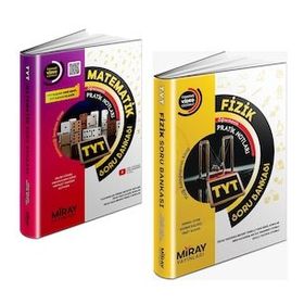 Miray 2 Kitap 2023 Tyt Matematik + Fizik Soru Bankası Seti