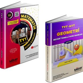 Miray 2023 Tyt Matematik + Geometri Soru Bankası Seti 2 Kitap
