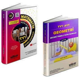 Miray 2023 Tyt Matematik + Geometri Soru Bankası Seti 2 Kitap