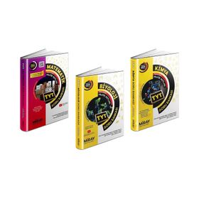 Miray 2023 Tyt Matematik + Kimya + Biyoloji Soru Bankası Seti 3 Kitap