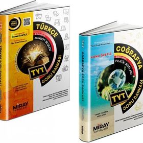 Miray 2023 Tyt Türkçe + Coğrafya Soru Bankası Seti 2 Kitap