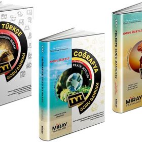 Miray 2023 Tyt Türkçe + Felsefe + Coğrafya Soru Bankası Seti 3 Kitap