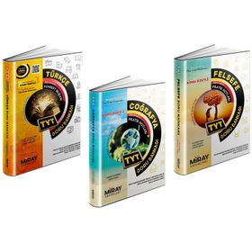 Miray 2023 Tyt Türkçe + Felsefe + Coğrafya Soru Bankası Seti 3 Kitap