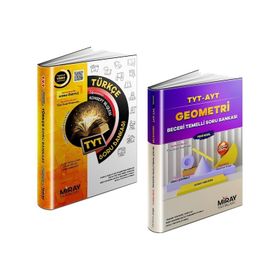 Miray 2023 Tyt Türkçe + Geometri Soru Bankası Seti 2 Kitap