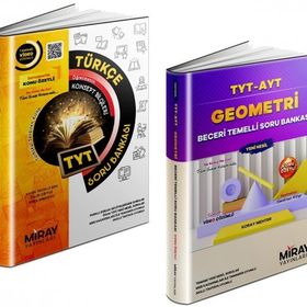 Miray 2023 Tyt Türkçe + Geometri Soru Bankası Seti 2 Kitap