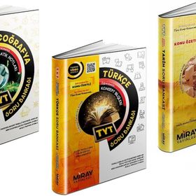 Miray 2023 Tyt Türkçe + Tarih + Coğrafya Soru Bankası Seti 3 Kitap