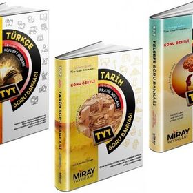 Miray 2023 Tyt Türkçe + Tarih + Felsefe Soru Bankası Seti 3 Kitap