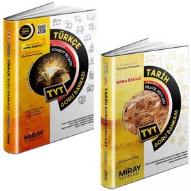 Miray 2023 Tyt Türkçe + Tarih Soru Bankası Seti 2 Kitap
