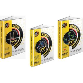 Miray 3 Kitap 2023 Tyt Fizik + Kimya + Biyoloji Soru Bankası Seti