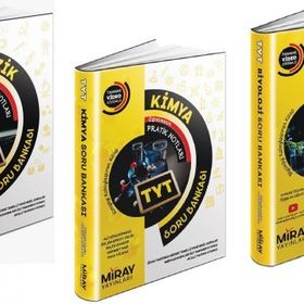 Miray 3 Kitap 2023 Tyt Fizik + Kimya + Biyoloji Soru Bankası Seti