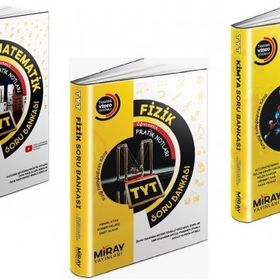 Miray 3 Kitap 2023 Tyt Matematik + Fizik + Kimya Soru Bankası Seti