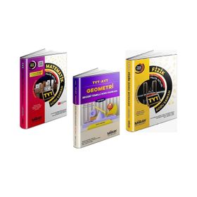 Miray 3 Kitap 2023 Tyt Matematik + Geometri + Fizik Soru Bankası Seti