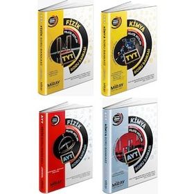 Miray 4 Kitap 2023 Tyt Ayt Fizik + Kimya Soru Bankası Seti