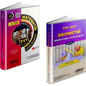 Miray Yayınları 2023 TYT Matematik + Geometri Soru Bankası Seti 2 Kitap