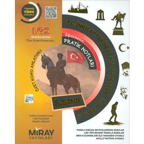 Miray Yayınları 8. Sınıf İnkılap Tarihi ve Atatürkçülük Soru Bankası