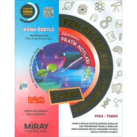 Miray Yayınları 8. Sınıf Lgs Fen Bilimleri Soru Bankası