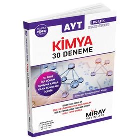 Miray Yayınları AYT Kimya 12 Nisan İlk Dönem 30 Deneme Sınavı