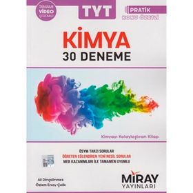 Miray Yayınları TYT Kimya 30 Deneme Sınavı