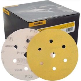 Mırka 150 mm Cırt 7D P120 100'lü Paket Gold Zımpara