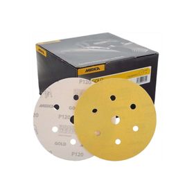 Mırka 150 mm Cırt 7D P120 100'lü Paket Gold Zımpara