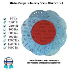 Mırka Epoksi Galaxy 9 Lu Zımpara Seti