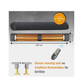 MirKraft Square Duvar Tipi 2800 W Duvar Tipi Isıtıcı