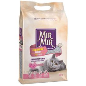 Mırmır 10 lt Topaklanan Tozsuz Bebek Pudrası Kokulu Kedi Kumu