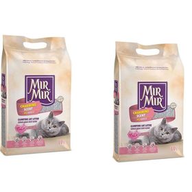 Mırmır 2x10 lt Hoş Kokulu İnce Taneli Bentonit Kedi Kumu