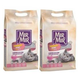 MırMır 2x10 lt Hoş Kokulu İnce Taneli Topaklaşan Kedi Kumu