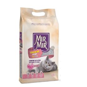 MırMır 2x10 lt Pudra Kokulu Topaklanan Bentonit Kedi Kumu