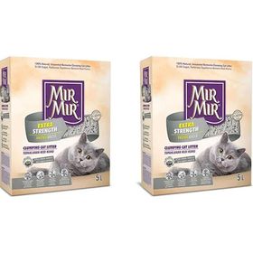 MırMır Aktif Karbon Ekstra Topaklanan 2x5 lt Kedi Kumu