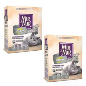 MırMır Aktif Karbonlu Bentonit Süper Topaklanan 2x5 lt Kedi Kumu